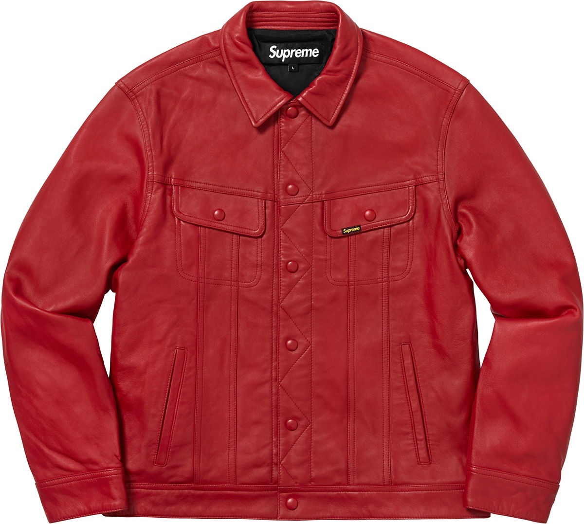 Leather Trucker Jacket view 15